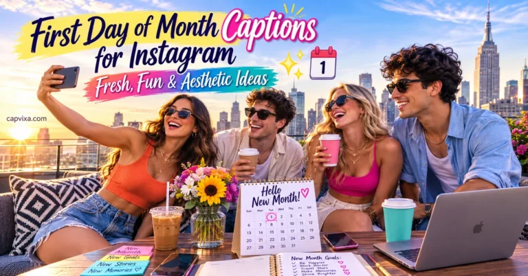 First Day of Month Captions for Instagram