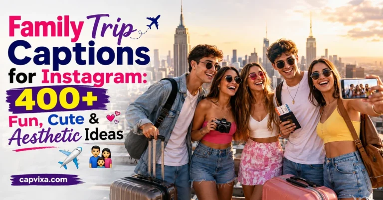 Family Trip Captions for Instagram