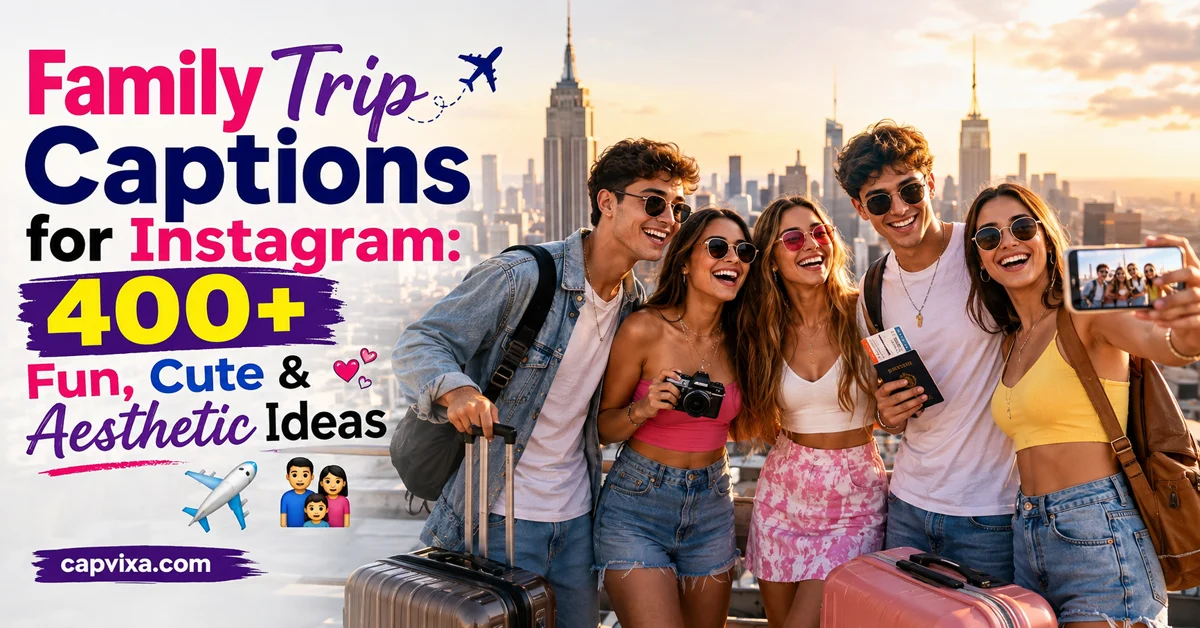Family Trip Captions for Instagram