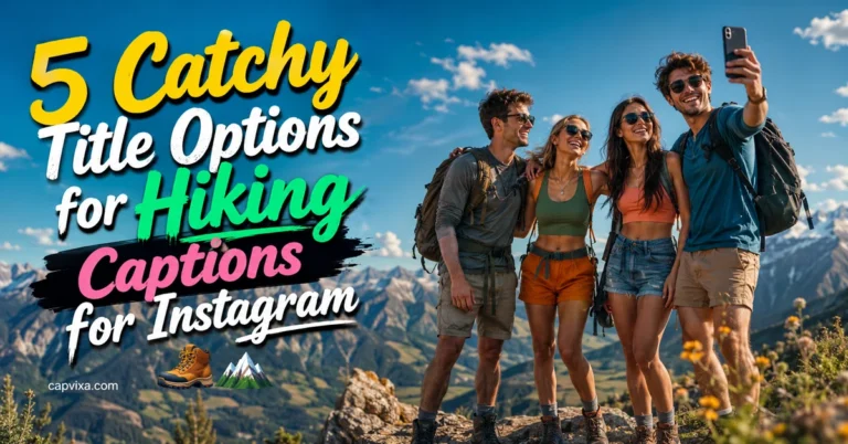 Hiking Captions for Instagram
