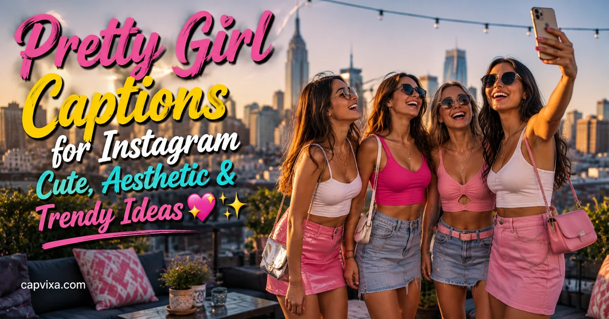 Pretty Girl captions for Instagram