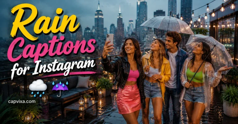 Rain Captions for Instagram